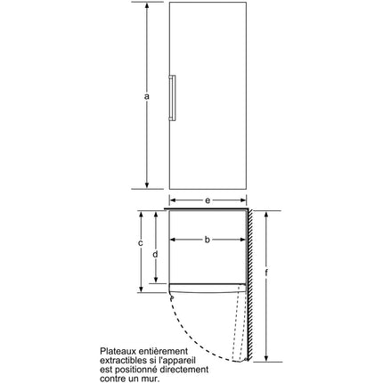 Congélateur armoire SIEMENS GS58NAWDV IQ500 varioZone