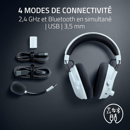 Casque gamer RAZER BLACKSHARK V3 PRO BLANC