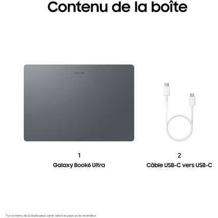Ordinateur portable SAMSUNG Galaxy Book6 Ultra AI 16" Tactile - Intel Core Ultra 7 - Nvidia RTX 5070 - 32 Go RAM - SSD 1 To