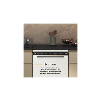 Lave vaisselle 60 cm WHIRLPOOL W7FHS41 MaxiSpace