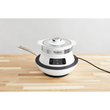 Cuiseur MOULINEX VJ504010R steam up blanc inox 8 programmes automatiques Reconditionné