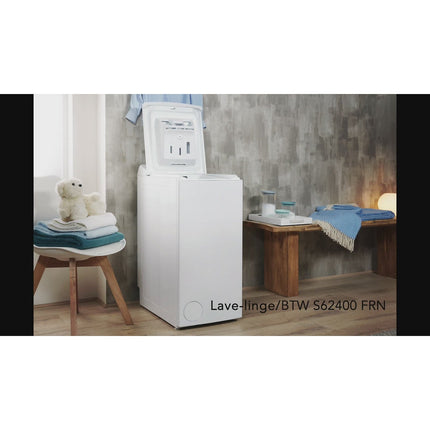 Lave linge top INDESIT BTWHS62400FRN Reconditionné