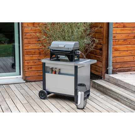 Barbecue gaz CAMPINGAZ ATTITUDE 2GO inox à poser, 48x26 cm