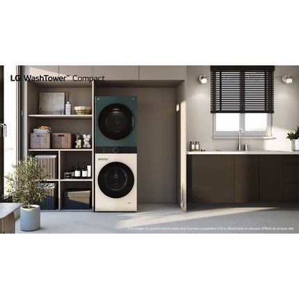 Lave linge séchant hublot LG F214WT8GRBE Washtower
