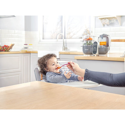 Mixeur Cuiseur Bébé BABYMOOV Nutribaby+ Industrial Grey