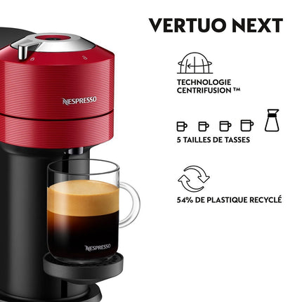 Nespresso KRUPS Vertuo NEXT ROUGE YY4296FD