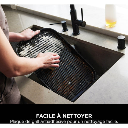 Barbecue électrique NINJA OG901EU Woodfire pro connect à poser, 44.5x26.5 cm