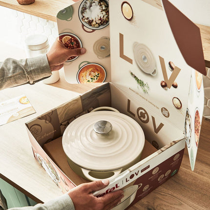 Cocotte TEFAL Fonte LOV faitout 29cm beige