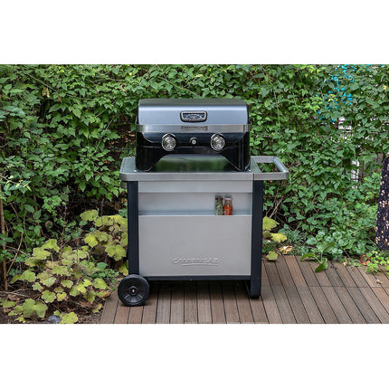 Barbecue gaz CAMPINGAZ Attitude LX noir 2 brûleurs à poser, 58x36 cm