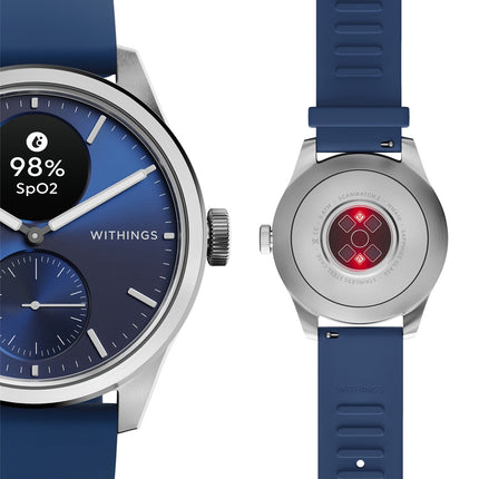 Montre santé WITHINGS Scanwatch 2 Blue Silver 42mm