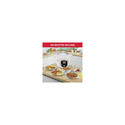 Cookeo MOULINEX CE85BA10 blanc 6 L, 6 modes de cuisson, 180 recettes