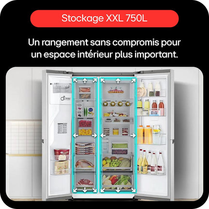 Réfrigérateur Américain LG GSLC40PYFE