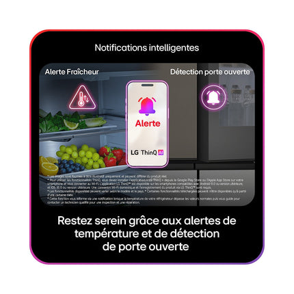 Réfrigérateur multi portes LG GMF960PY2E