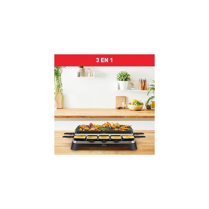 Raclette TEFAL RE45A812 Pierrade 3 en 1