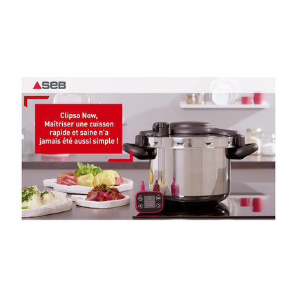 Autocuiseur SEB Clipso Minut Now+ 6L P4900750