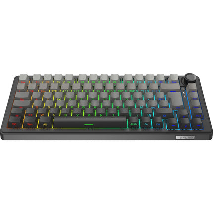 Clavier gamer sans fil THE G-LAB Keyz Elite 300 RGB Triple Mode Gris