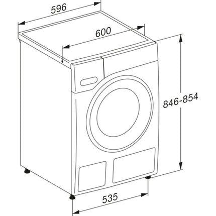 Lave linge hublot MIELE WSD 383 WCS