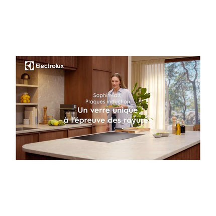 Plaque induction ELECTROLUX EIS87553IZ SaphirMatt 80cm Anti-rayures et Zone Flex