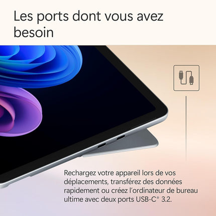 PC Hybride MICROSOFT Surface Pro12' XPlus/16/512 Bleu Océan