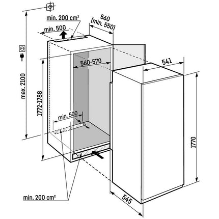 Réfrigérateur 1 porte encastrable LIEBHERR IRBSd5120-22 BioFresh