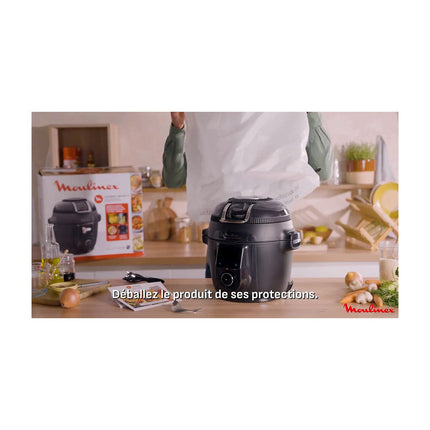 Cookeo MOULINEX Multicuiseur Airfryer Cookeo Infinity avec pale Noir CE9828F0 20 modes de cuisson, 6,5 L