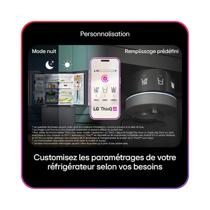 Réfrigérateur Américain LG GSXE90EVDD InstaView