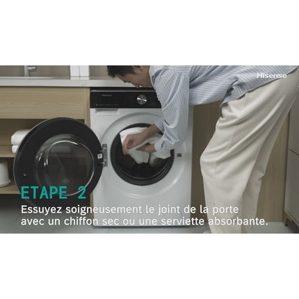 Lave linge hublot HISENSE WF3S9043BB3