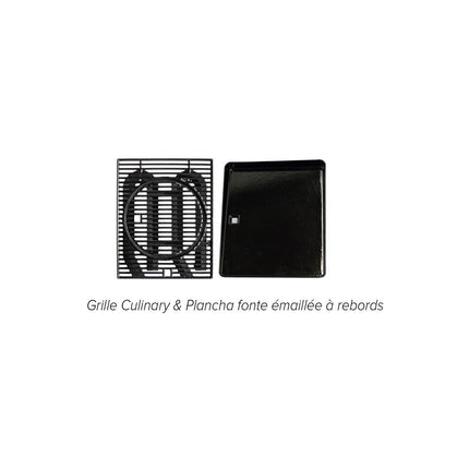 Barbecue gaz CAMPINGAZ Onyx 4S noir 4 brûleurs sur chariot, 72x46 cm