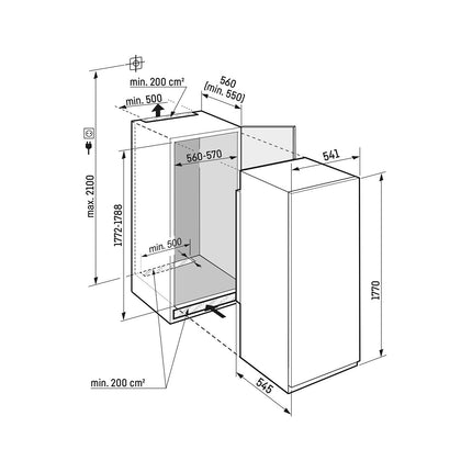 Réfrigérateur 1 porte encastrable LIEBHERR IRBSd5120-22 BioFresh