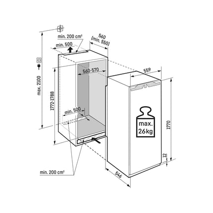 Réfrigérateur 1 porte encastrable LIEBHERR IRBci5150-22 Prime BioFresh