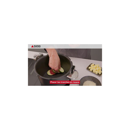Autocuiseur SEB cocotte 3 en 1 TEMPO 6L noir