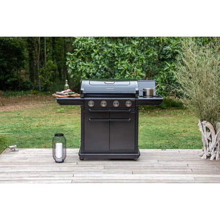 Barbecue gaz CAMPINGAZ Onyx 4S noir 4 brûleurs sur chariot, 72x46 cm