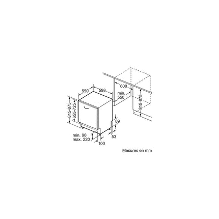 Lave vaisselle encastrable BOSCH SMV4EVX36F, SERENITY, Série 4, Silence Plus