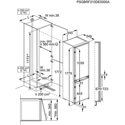 Réfrigérateur combiné encastrable ELECTROLUX END5FE18S ColdSense