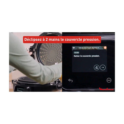 Cookeo MOULINEX Multicuiseur Airfryer Cookeo Infinity avec pale Noir CE9828F0 20 modes de cuisson, 6,5 L