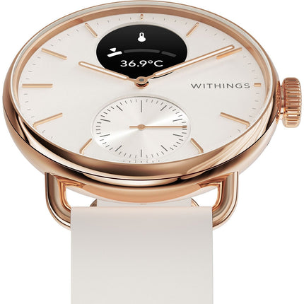 Montre santé WITHINGS Connecté Scanwatch 2 Rose Gold Sand 38mm