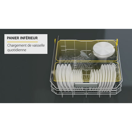 Lave vaisselle 60 cm WHIRLPOOL W7FHS51X MaxiSpace
