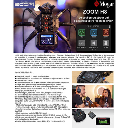 Enregistreur audio ZOOM H8