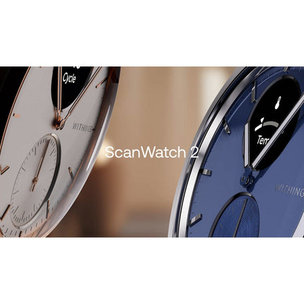 Montre santé WITHINGS Scanwatch 2 38mm Rose Gold Bleue