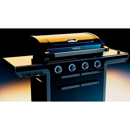 Barbecue gaz CAMPINGAZ Onyx 4S noir 4 brûleurs sur chariot, 72x46 cm