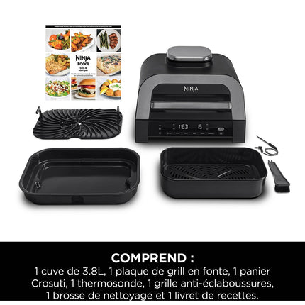 Grille-viande NINJA Foodi DG551EU thermosonde à poser, 40x27 cm