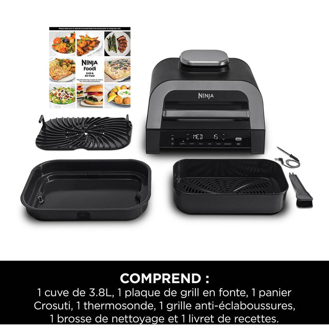 Grille-viande NINJA Foodi DG551EU thermosonde à poser, 40x27 cm