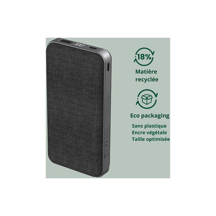 Batterie externe ADEQWAT 20000 mAh Power Delivery noir