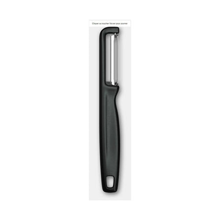 Couteau éplucheur VICTORINOX IOTA Noir lame lisse