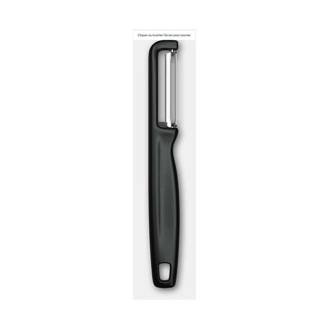 Couteau éplucheur VICTORINOX IOTA Noir lame lisse