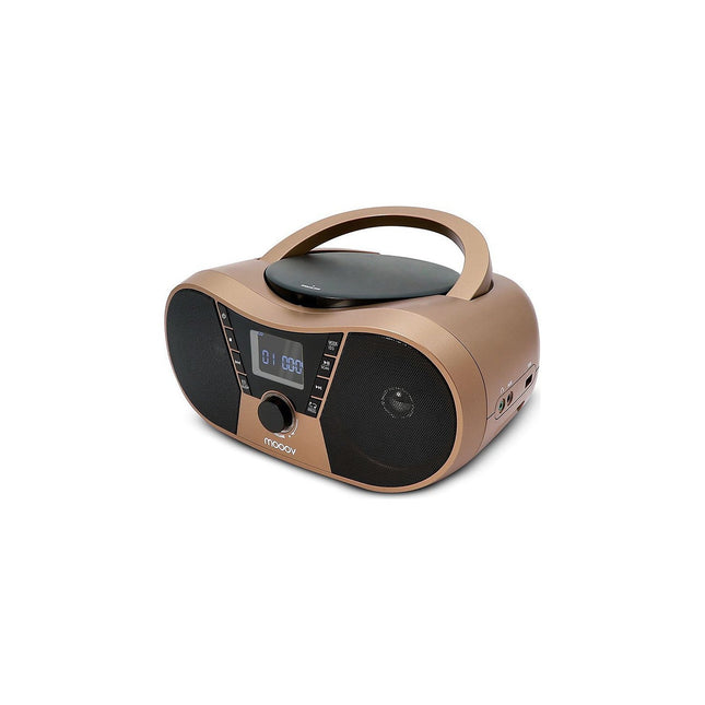 Radio CD MOOOV Lecteur CD Copper & Black avec radio FM,