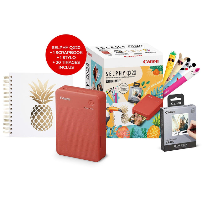 Imprimante photo portable CANON KIT QX20 summer 2026