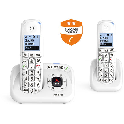 Téléphone sans fil ALCATEL XL785 Voice Duo Blanc