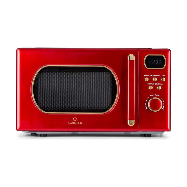 Micro ondes grill KLARSTEIN Julieta grill 20L 800 W Ø25,5cm Rouge