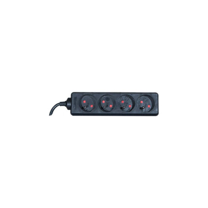 Multiprise KOMELEC Multiprise électrique 4 prises noire